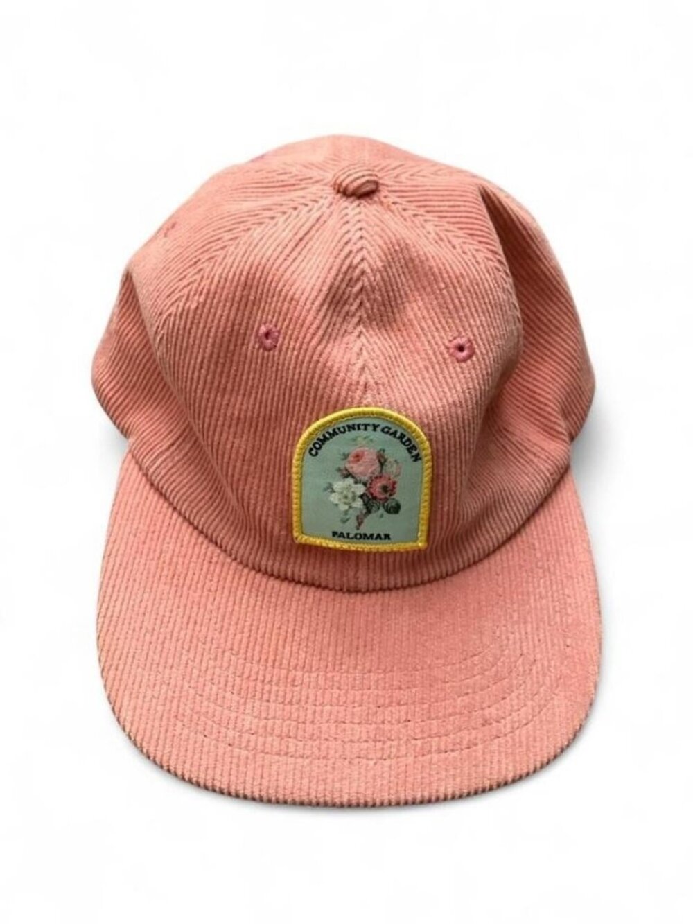 Pink Corduroy Adjustable Baseball Cap One Size Community Garden Palomar Patch